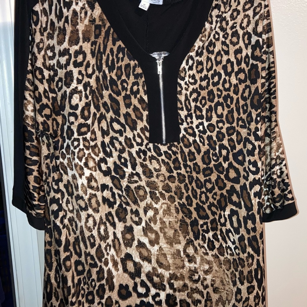 Leopard Print Short Sleeve Shirt